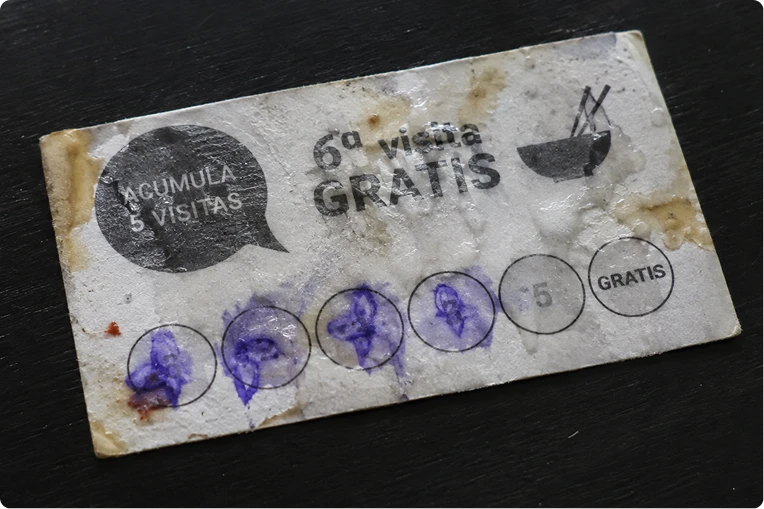 tarjeta del pasado